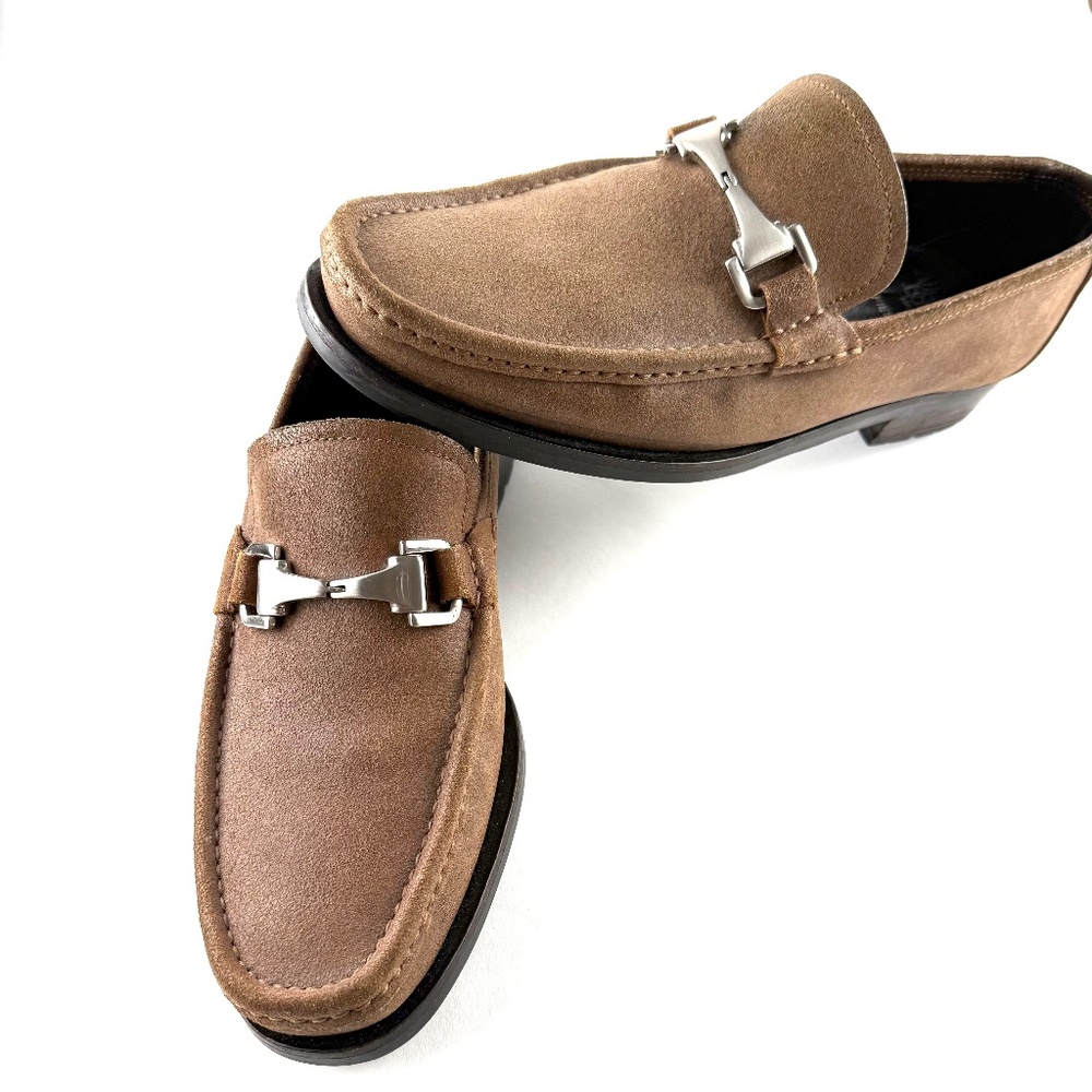 Allen Edmonds Fiesole Brown Slip On Loafers 8.5 D Includes pair of AE Shoe Bags